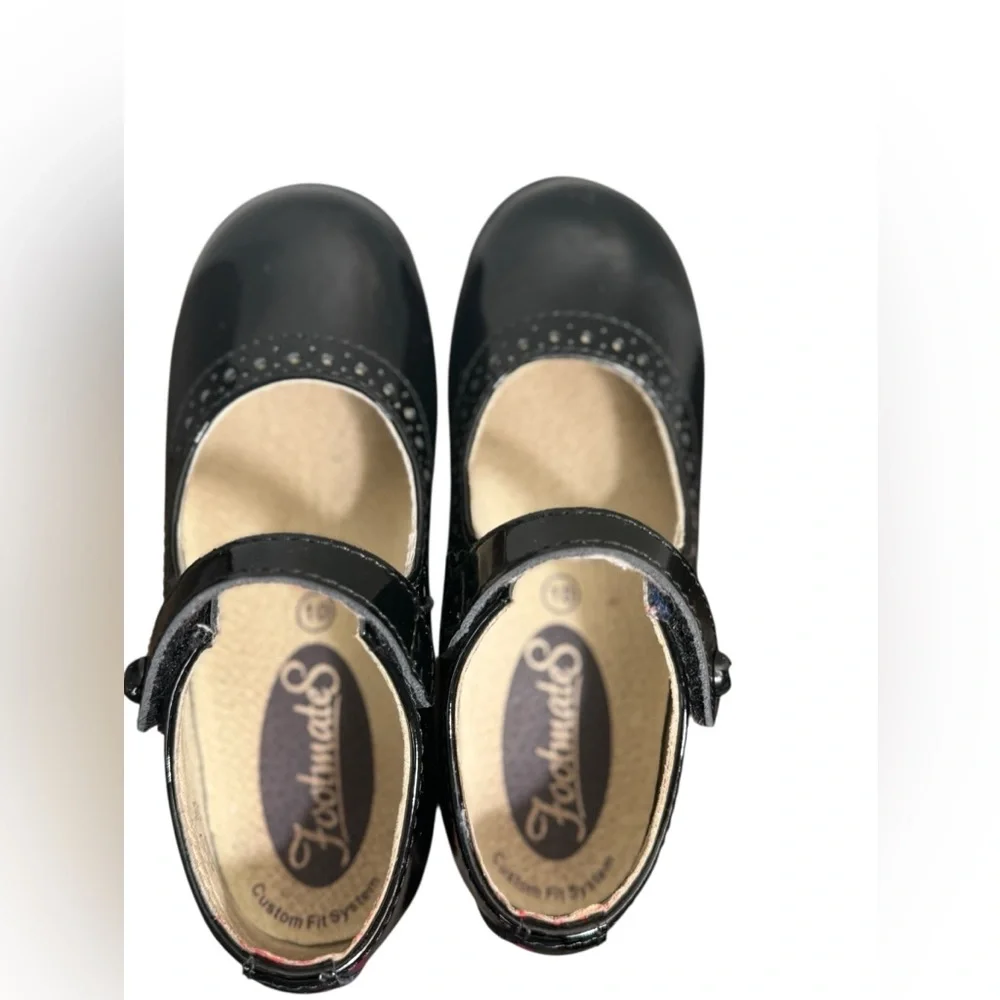FootMates Emma Black patent leather Kids Mary Jane Shoes